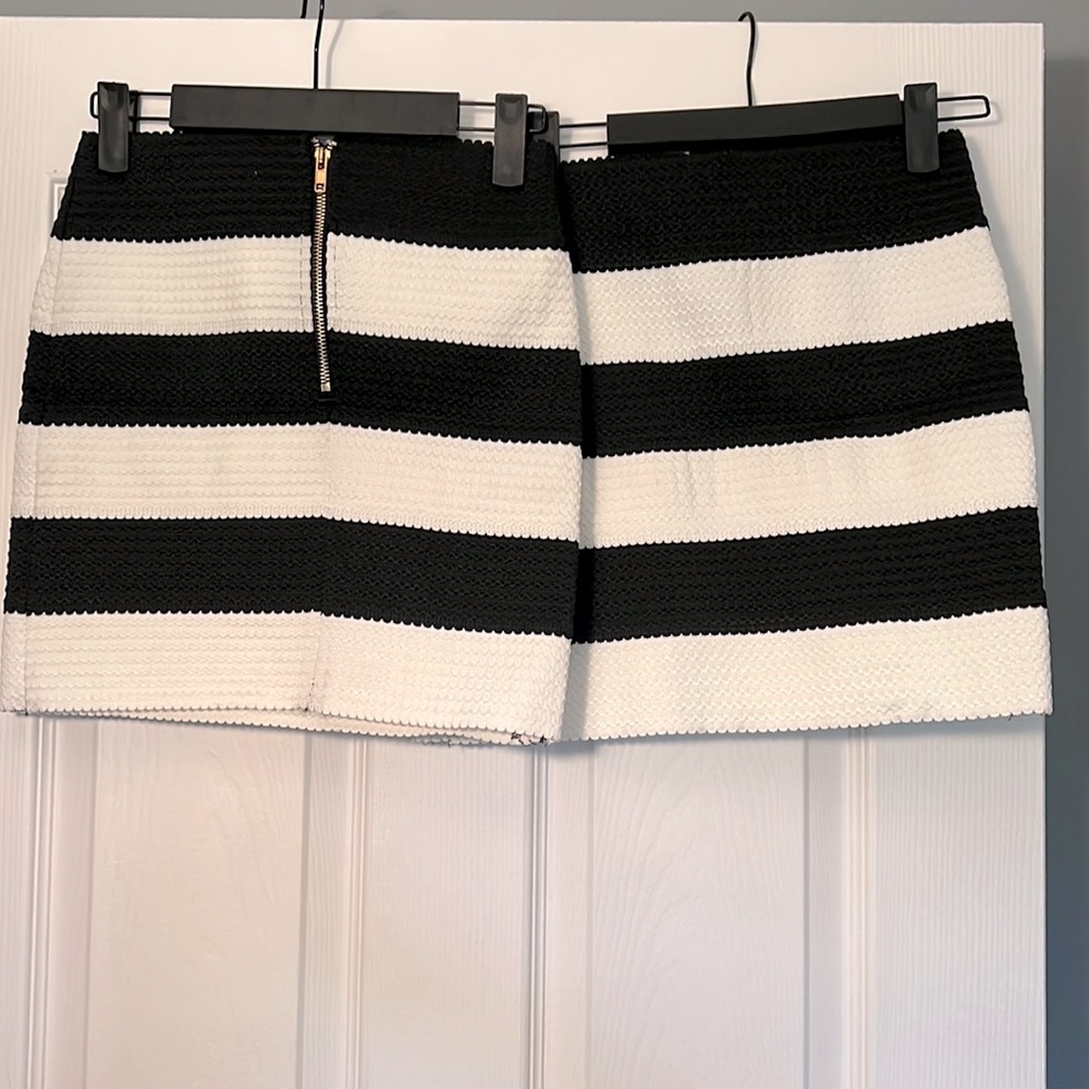 Brand New Black and White Mini Bondage Band skirts